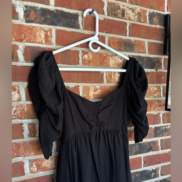 The Post Black Puff Sleeve Dress - Picture 2 of 2